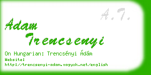 adam trencsenyi business card
