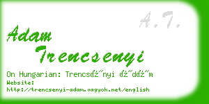 adam trencsenyi business card